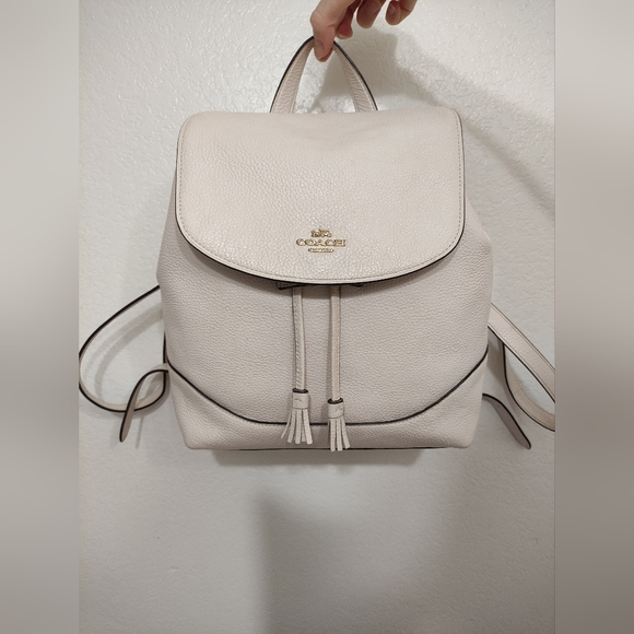 Coach Bags Coach Leather Elle Backpack Chalk F72645 Poshmark